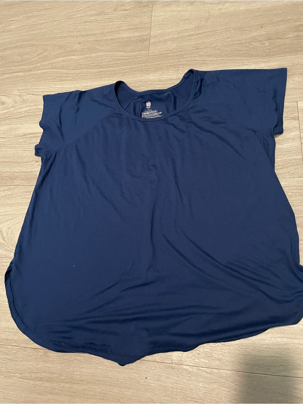 Ideology Navy Short Sleeve Crew Active Tee